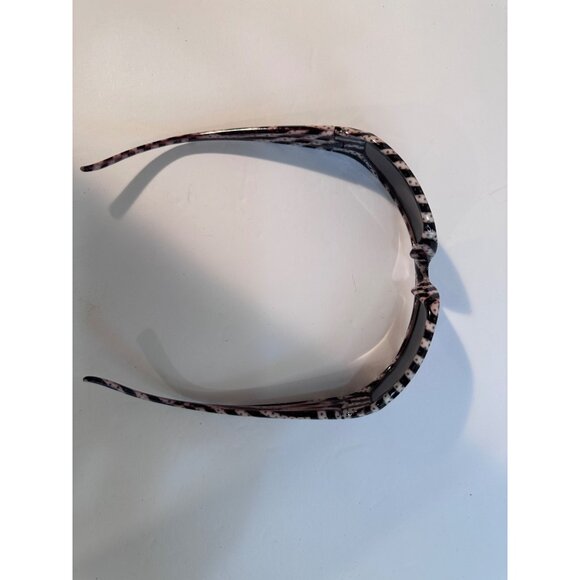 Solbrille Striper 2 Polarized Sunglasses Black White Swirl Frame Dark Tinted Le - Picture 10 of 10